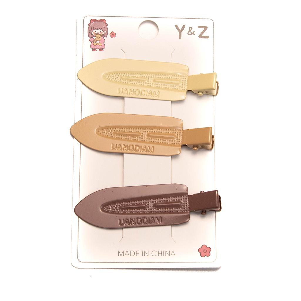 288019	Pinza plana 3 pz (Nude)