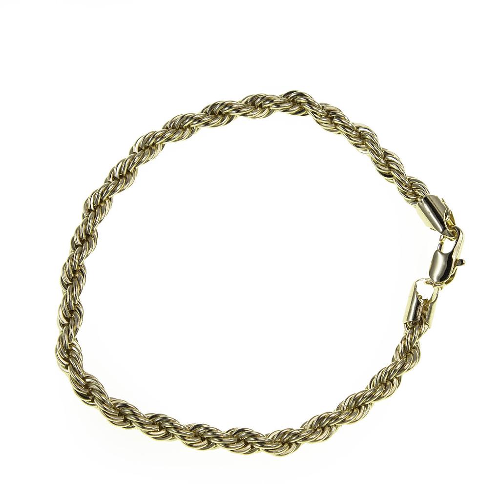 PUL23341 Pulsera Acero Dorado torsal 20cm