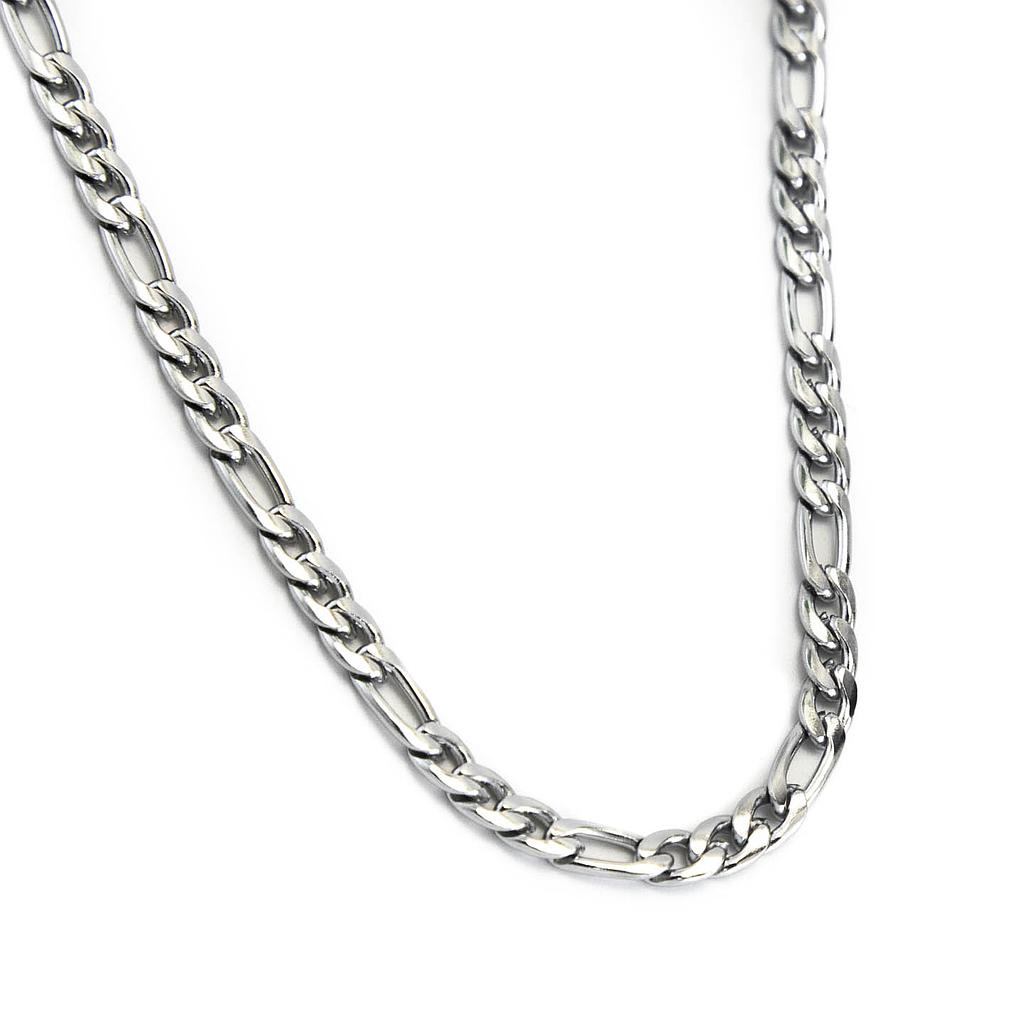 COL21123 Cadena Acero 3-1 Plateada 60cm 4mm
